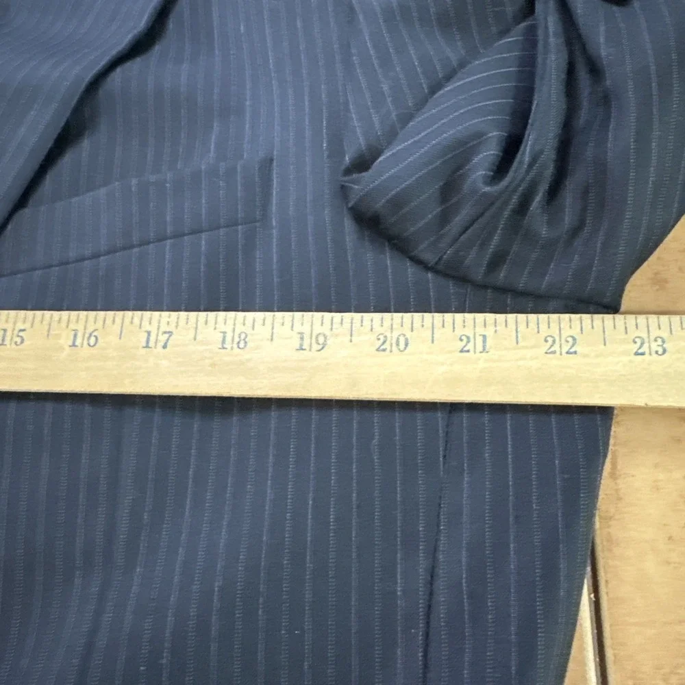 Hickey Freeman Blazer 42R Blue Pinstripe Wool Sport Coat Suit Jacket USA Made